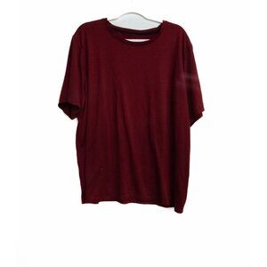 Unisex Burgundy Crewneck T-Shirt Size XXL Soft Cotton Blend